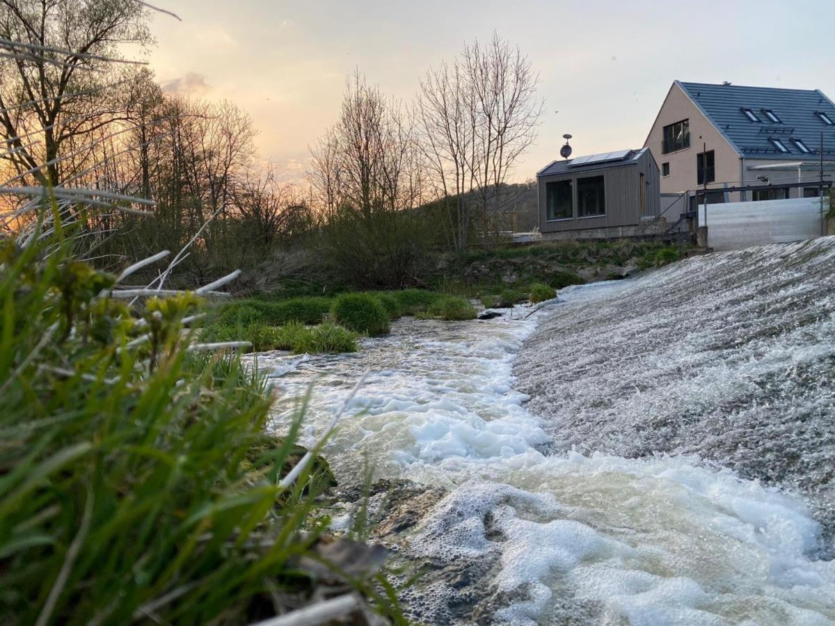 Freistehendes Ferienhaus Renkenmühle näher kann man am Wasser nicht wohnen Eberbach  Exterior foto