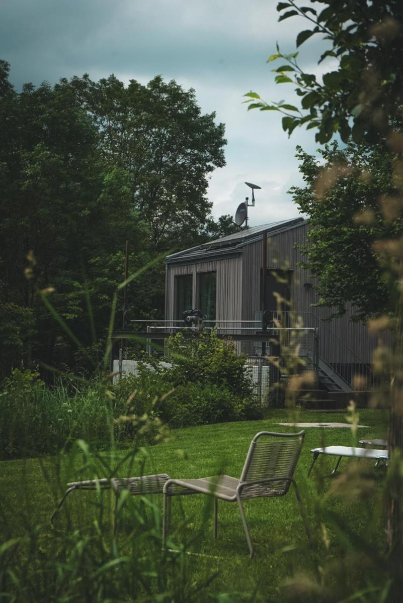 Freistehendes Ferienhaus Renkenmühle näher kann man am Wasser nicht wohnen Eberbach  Exterior foto