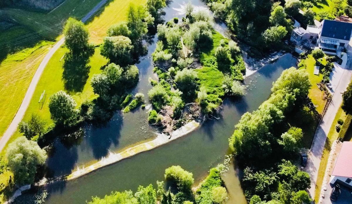 Freistehendes Ferienhaus Renkenmühle näher kann man am Wasser nicht wohnen Eberbach  Exterior foto